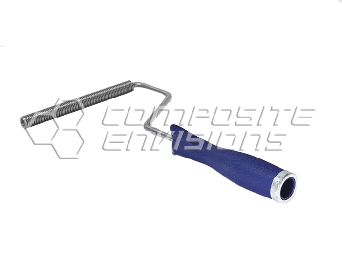 Half inch diameter aluminum fin roller with 6 inch wide roller